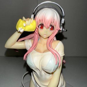 Super Sonico Cleaning Bath Time Special Figure PikaPika Daily Life FuRyu